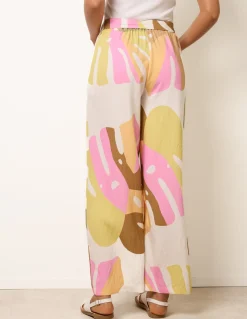 Paper Bag Wide Leg Trousers
