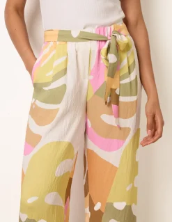 Paper Bag Wide Leg Trousers