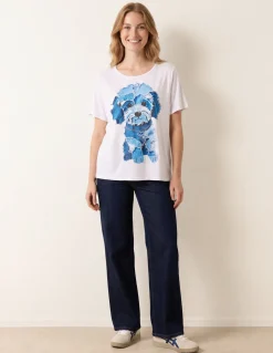 Patchwork Denim Dog Top
