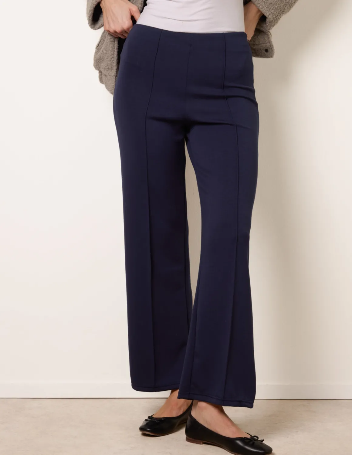 Pintuck Jersey Trousers