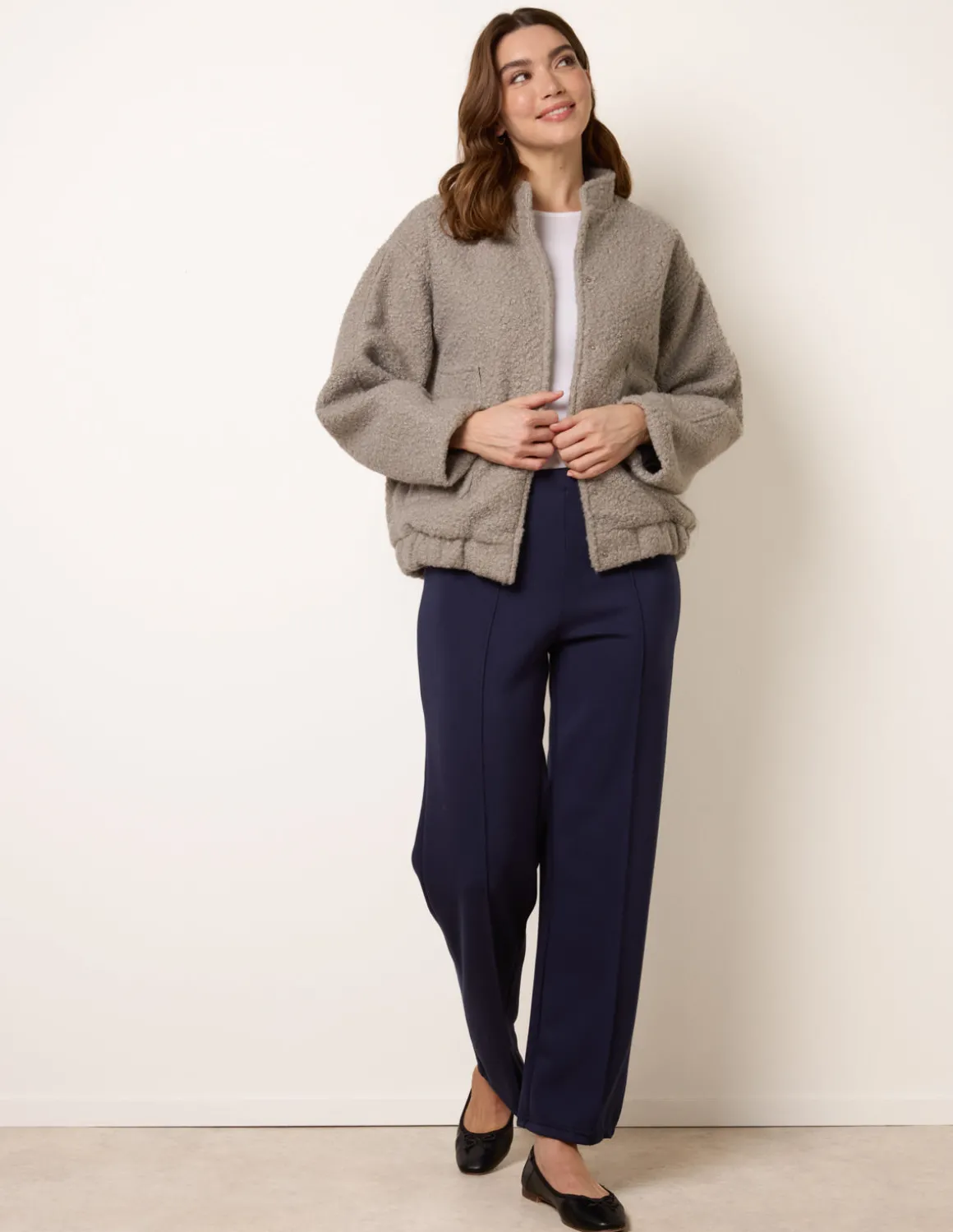Pintuck Jersey Trousers
