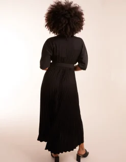 Pleated Dress With Belt