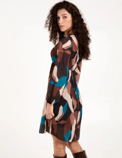 Pleated Wrap Dress