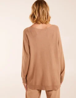 Pocket Slash Neck Jumper