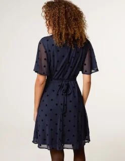 Polka Dot Tie Back Dress