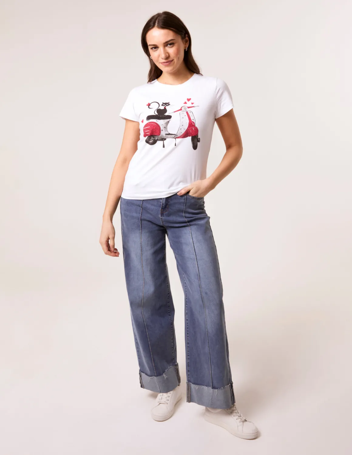 Printed Cat T-Shirt