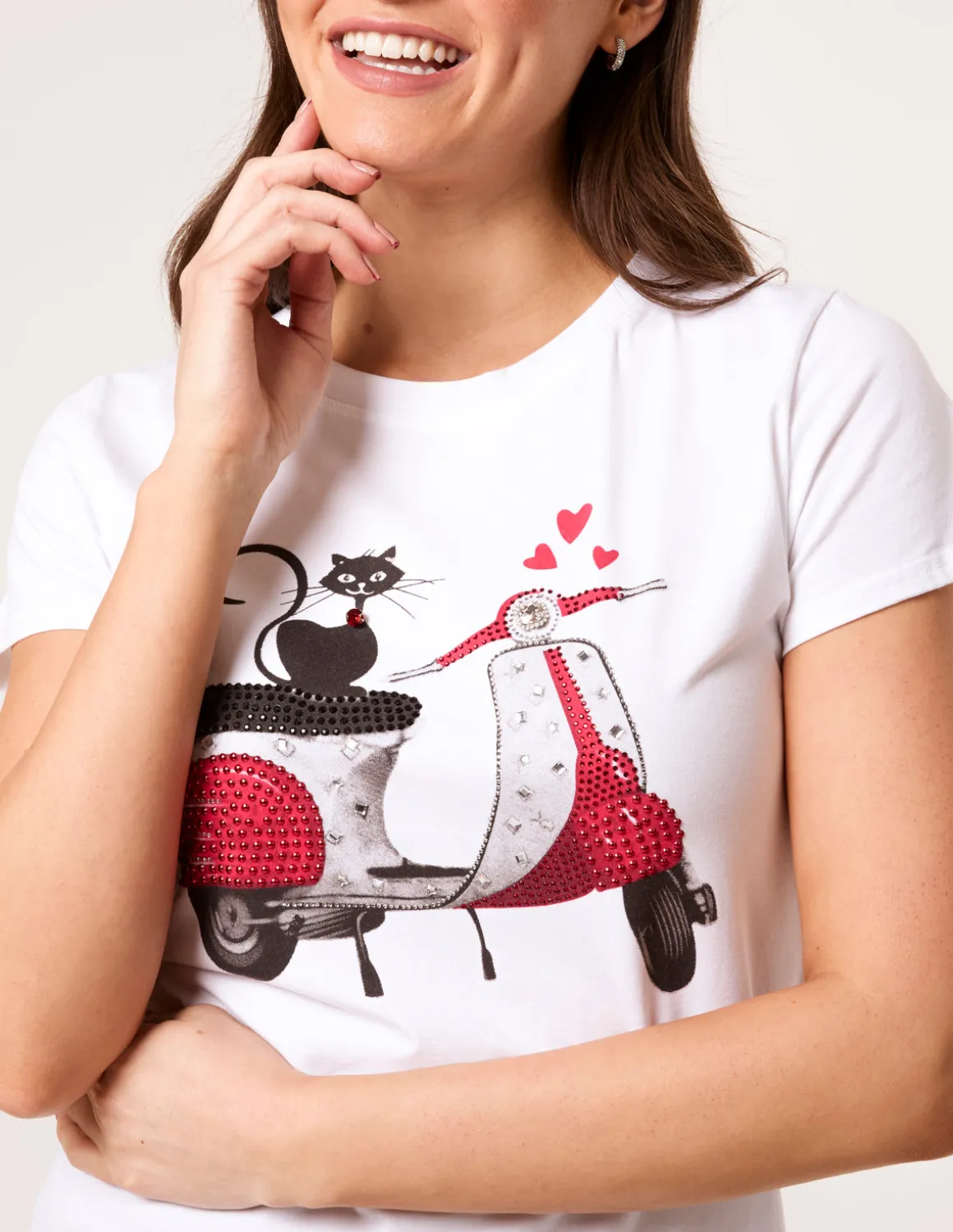 Printed Cat T-Shirt