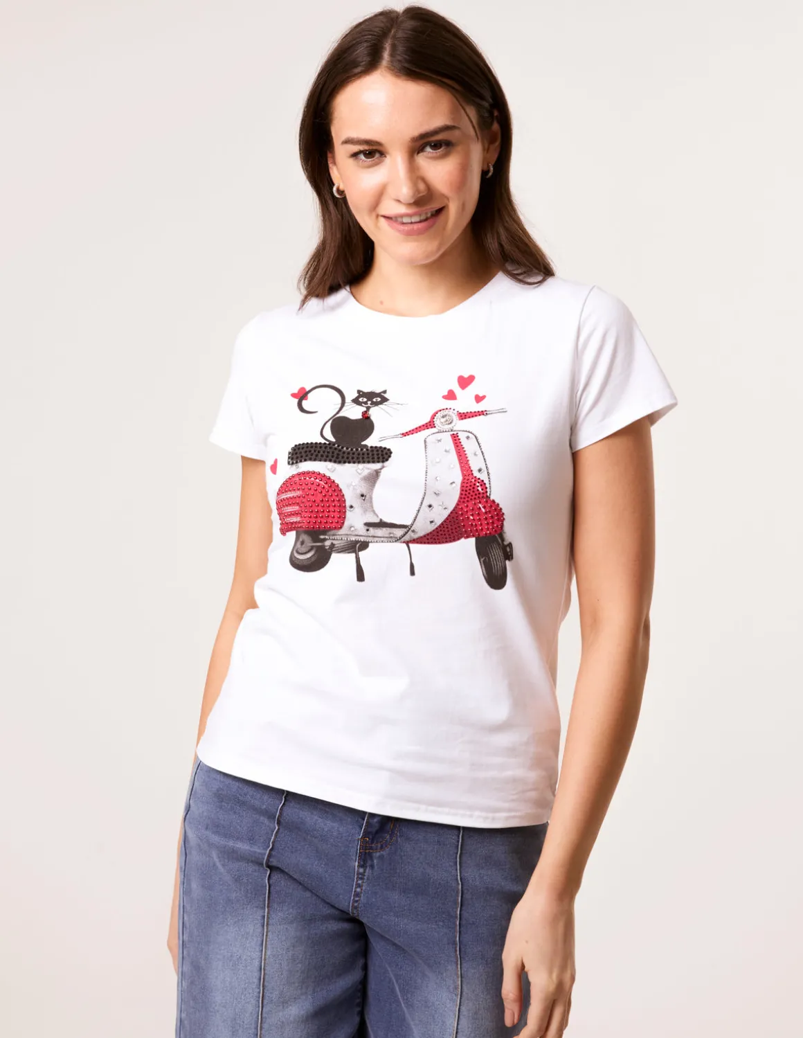 Printed Cat T-Shirt