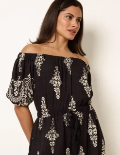 Printed Off Shoulder Jumpsuit