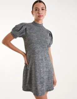 Puff Sleeve Smock Dress