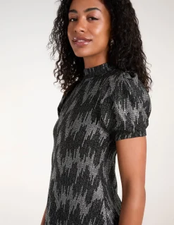 Puff Sleeve Swing Dress