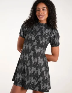 Puff Sleeve Swing Dress