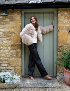 PU Wide Leg Trousers