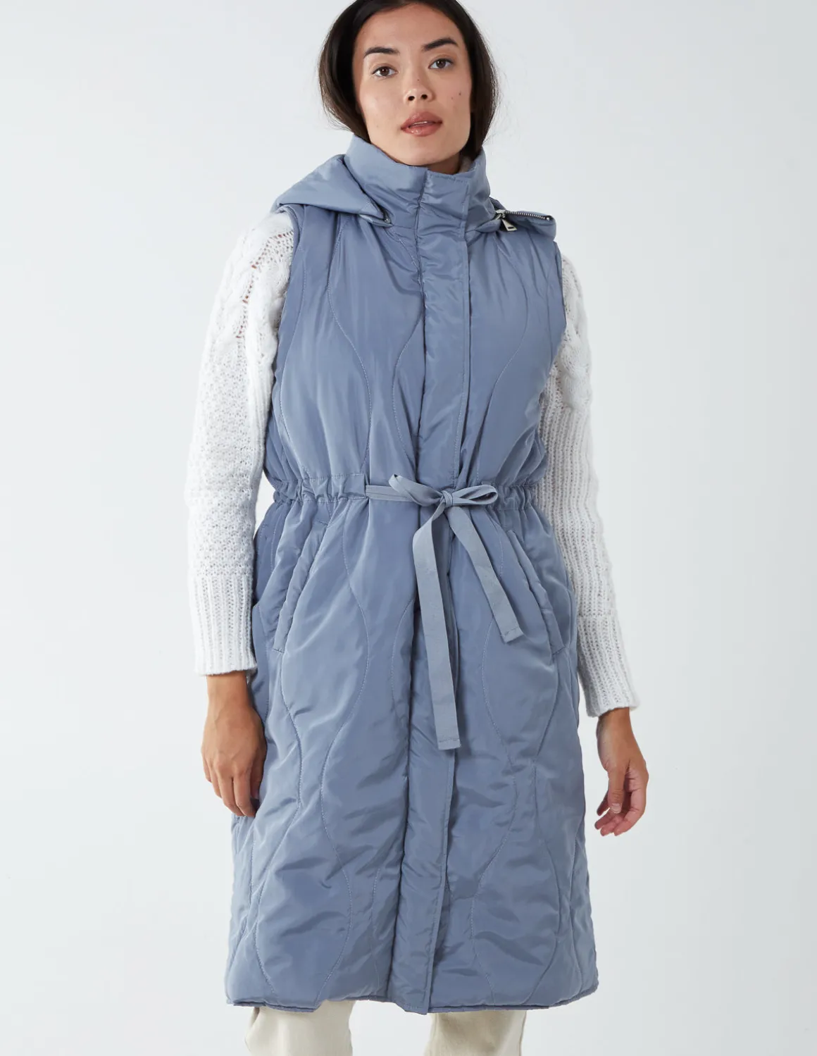 Quilted Belted Gilet