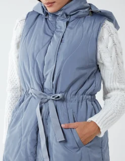 Quilted Belted Gilet