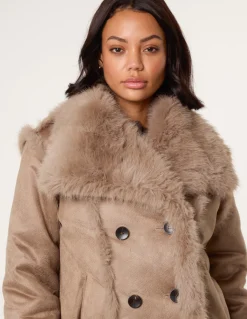 Reversible Short Faux Fur Coat