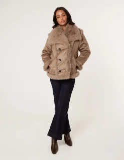Reversible Short Faux Fur Coat