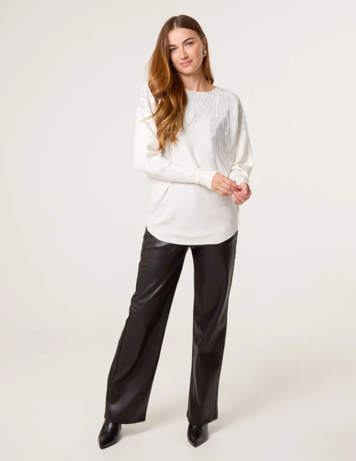 Rhinestone Detailed Jumper