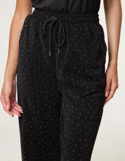 Rhinestone Detailed Trousers