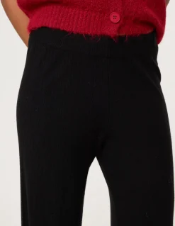 Ribbed Wide Leg Trousers