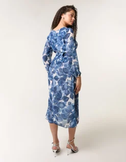 Ring Belt Print Dress