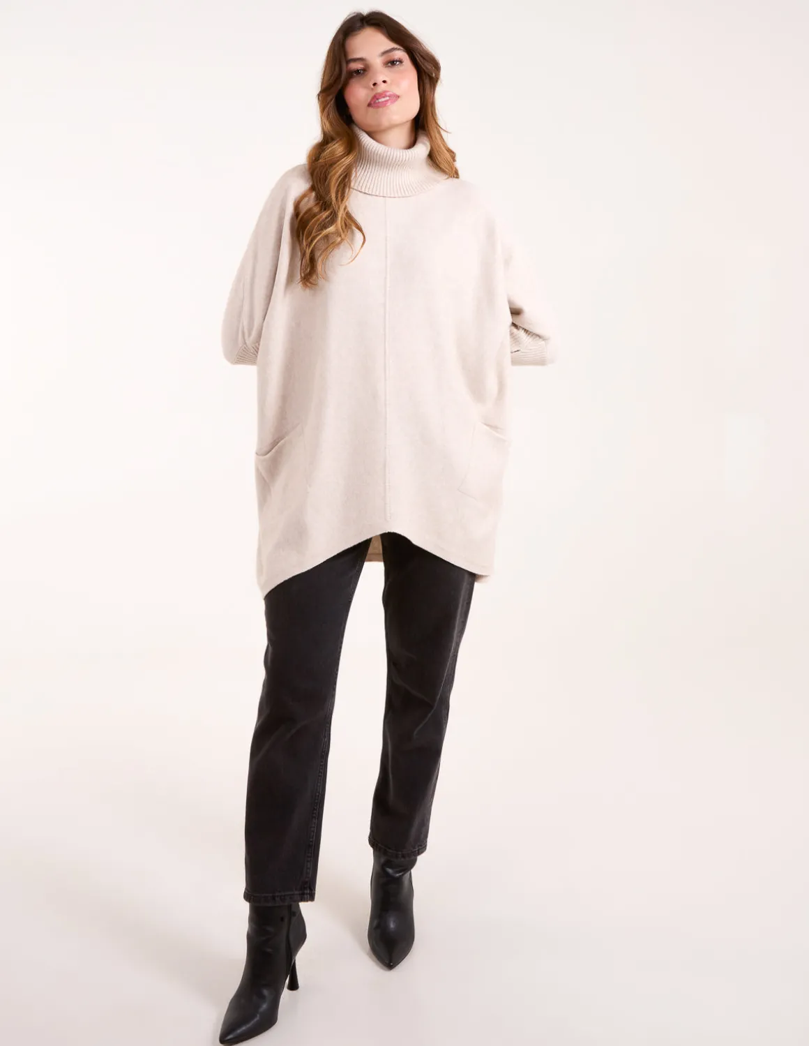 Roll Neck Pocket Jumper