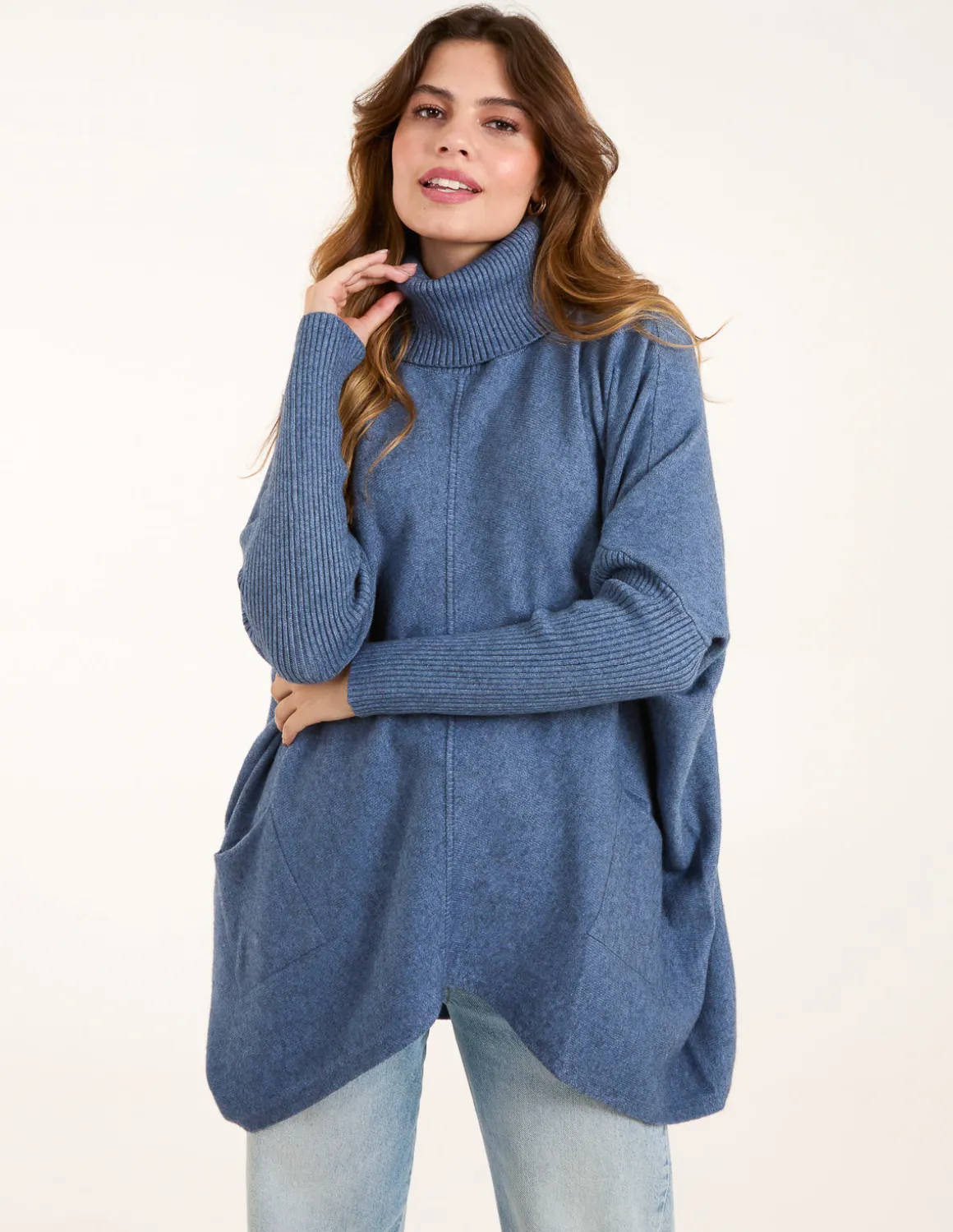 Roll Neck Pocket Jumper