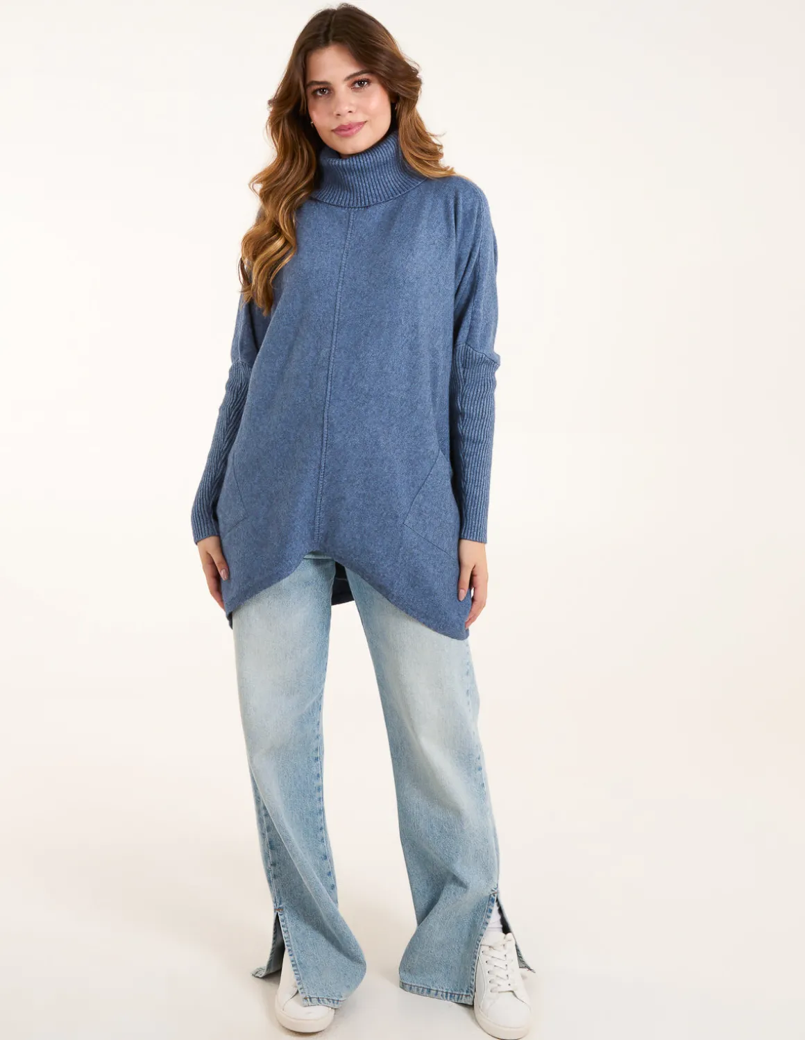 Roll Neck Pocket Jumper