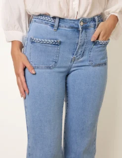 Rope Detail Pocket Jeans
