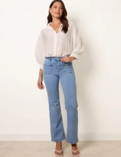 Rope Detail Pocket Jeans