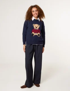 Round Neck Bear Jumper