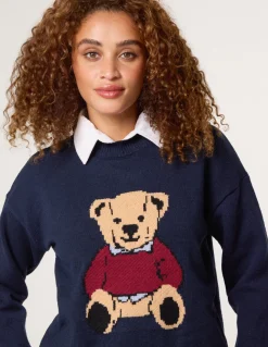 Round Neck Bear Jumper