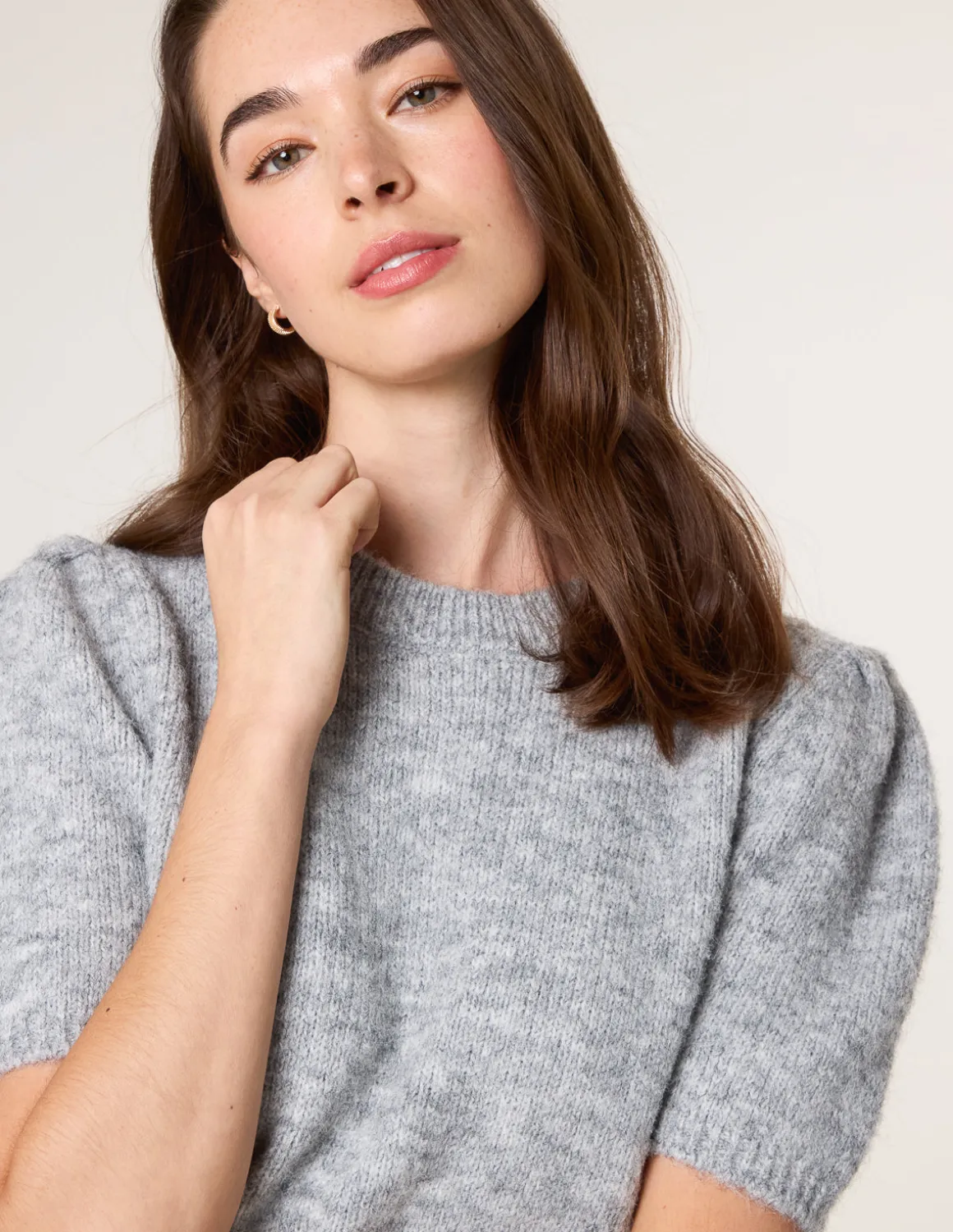 Round Neck Knit Jumper