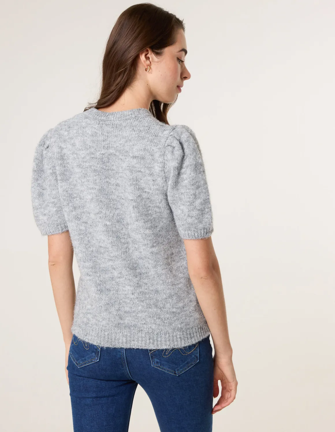 Round Neck Knit Jumper