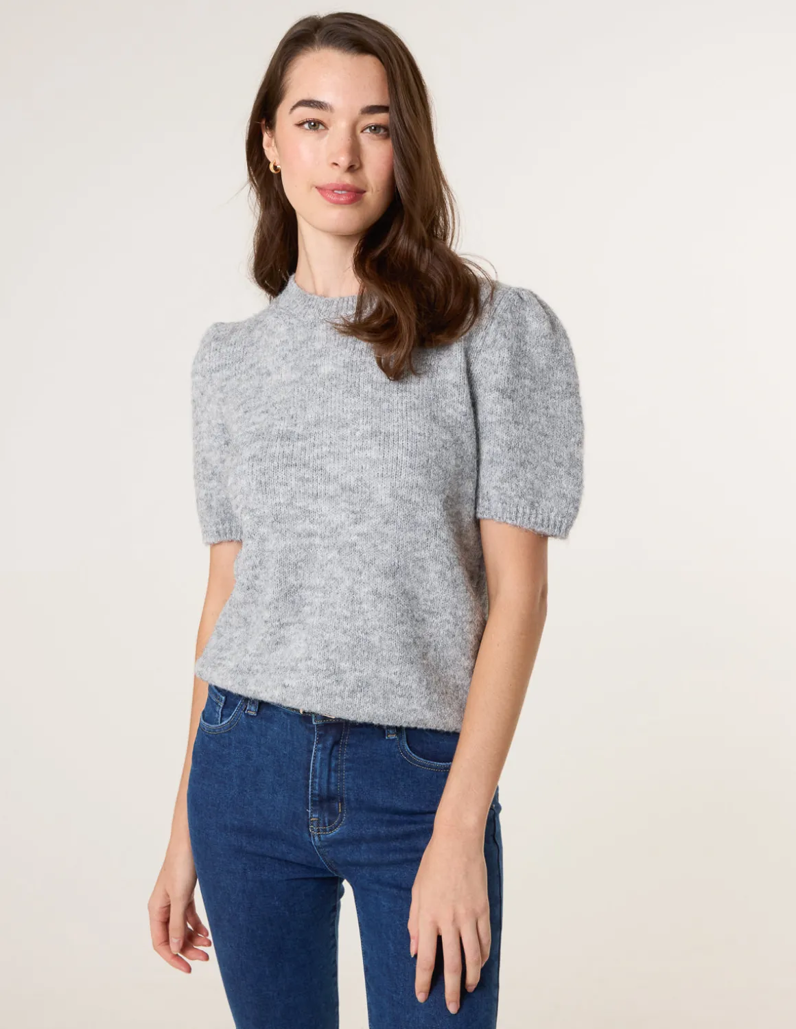 Round Neck Knit Jumper