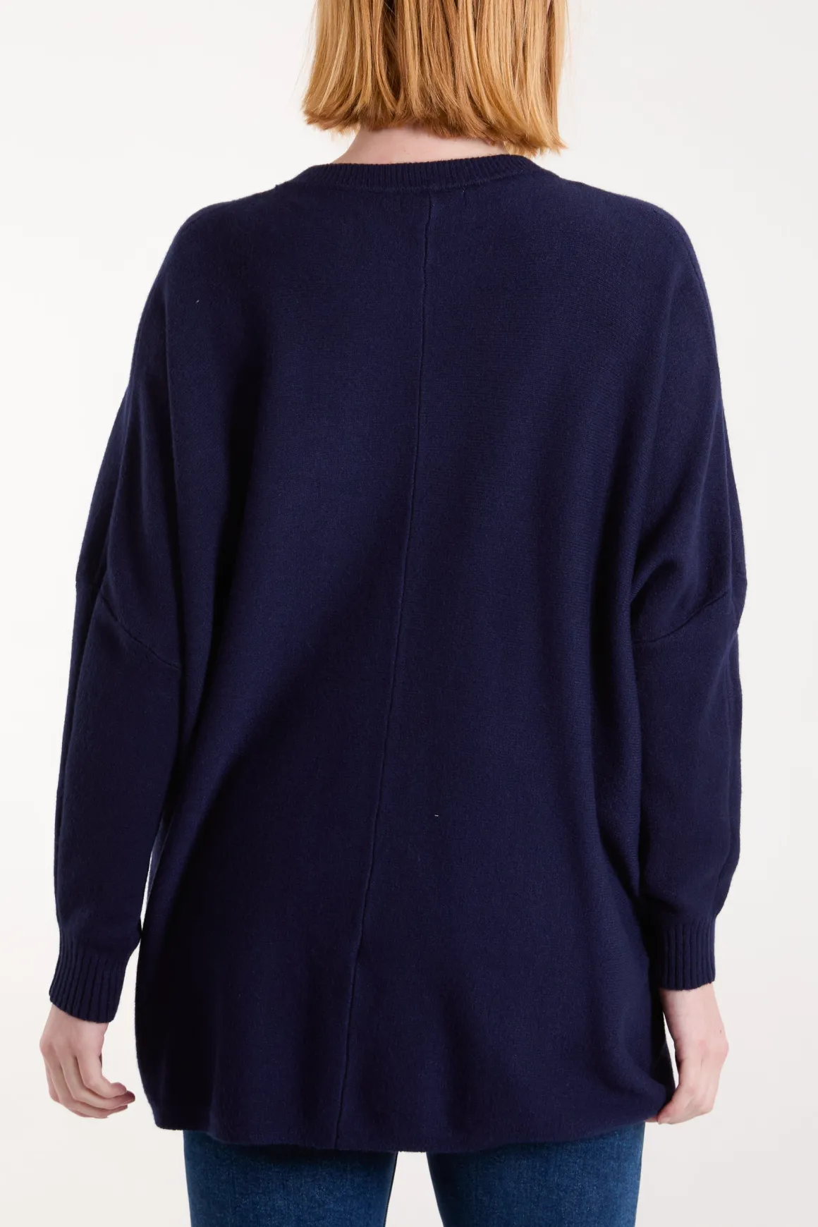 Round Neck Pocket Jumper