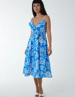 Ruffle Wrap Front Cami Dress
