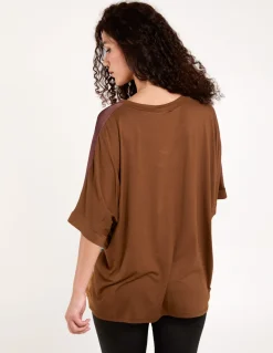 Satin Viscose Back Print Top