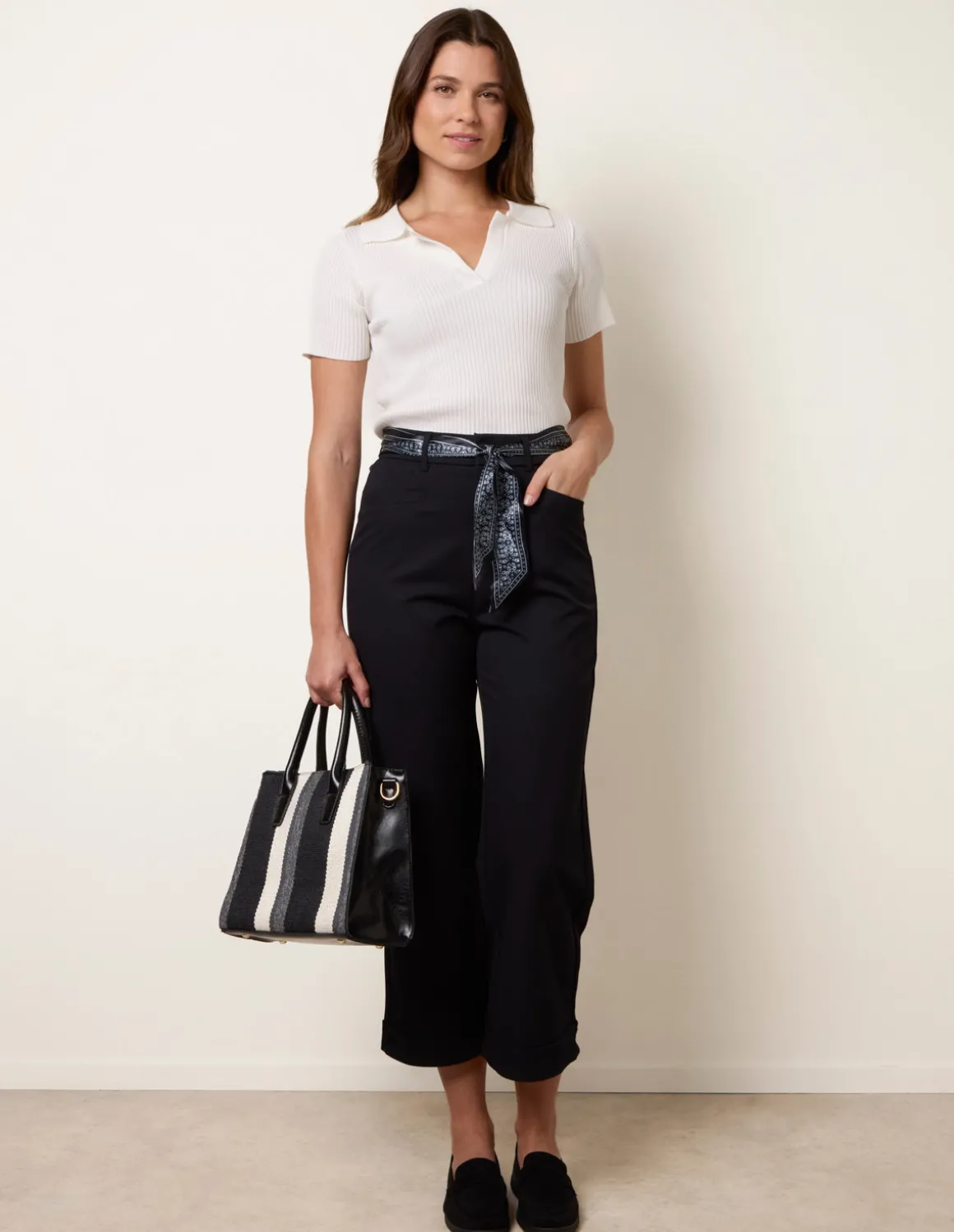 Scarf Belt Trousers