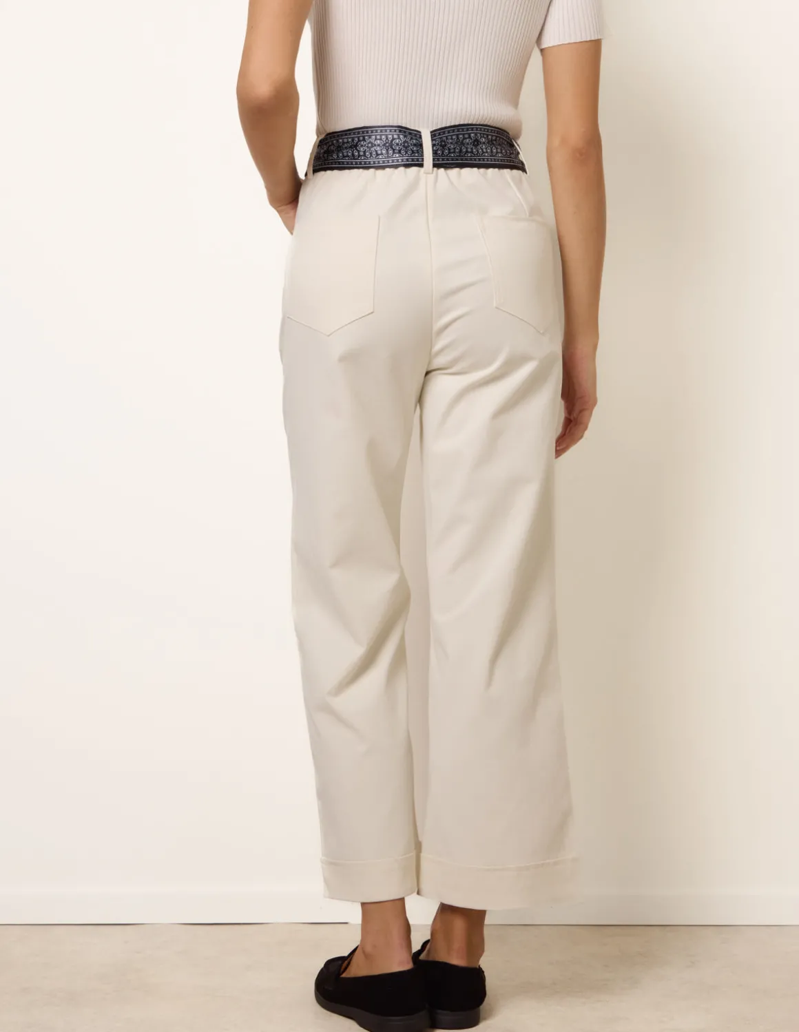 Scarf Belt Trousers