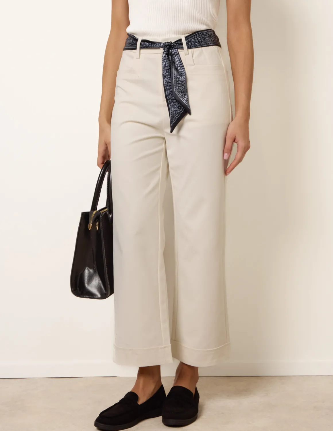 Scarf Belt Trousers