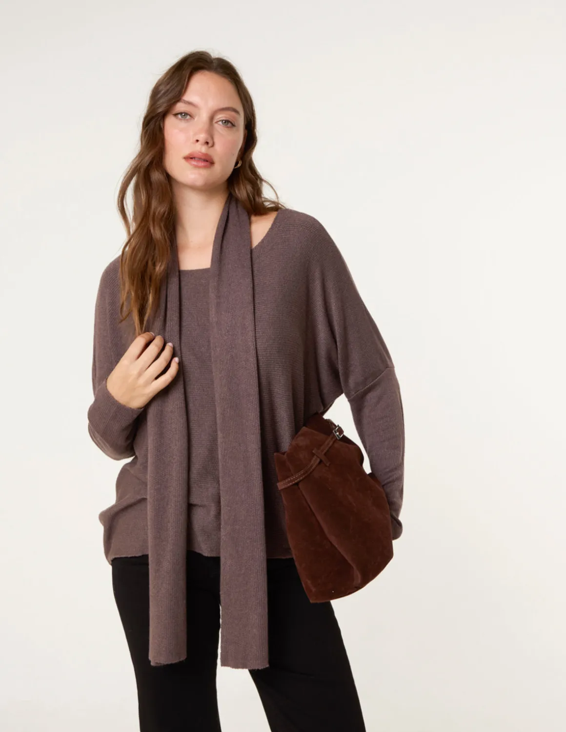 Scarf Cut And Sew 2in1 Jumper