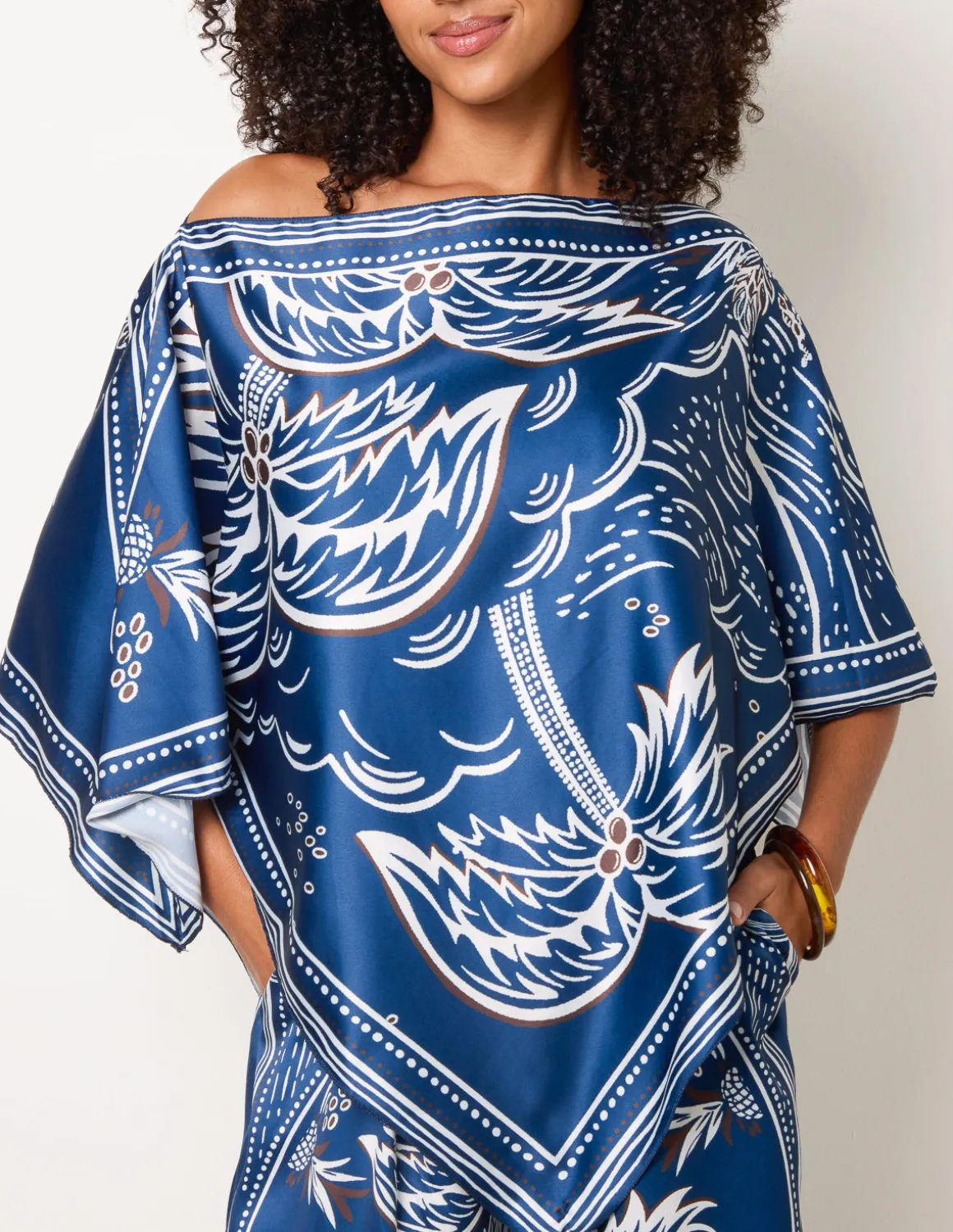 Scarf Print Trouser Set