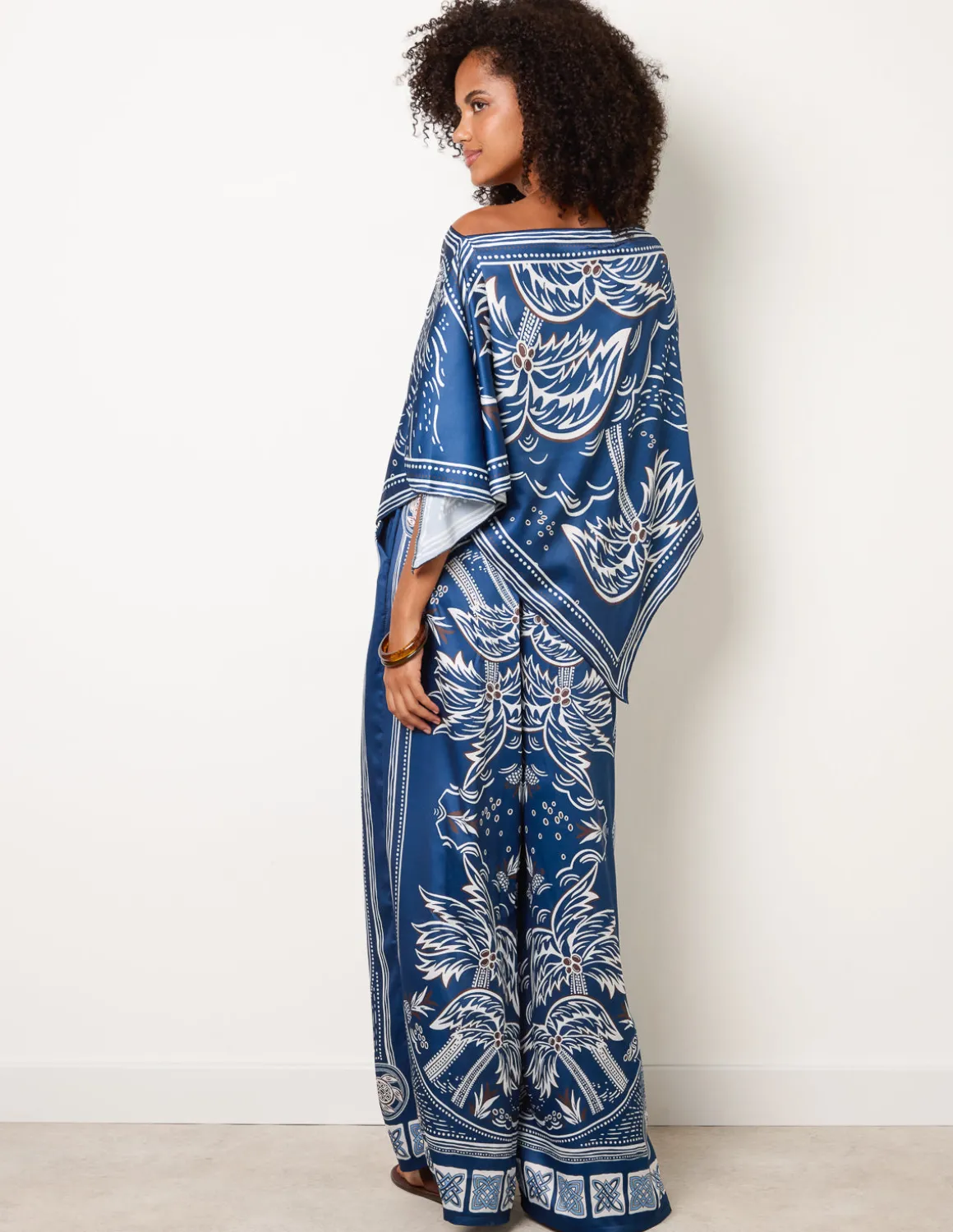 Scarf Print Trouser Set