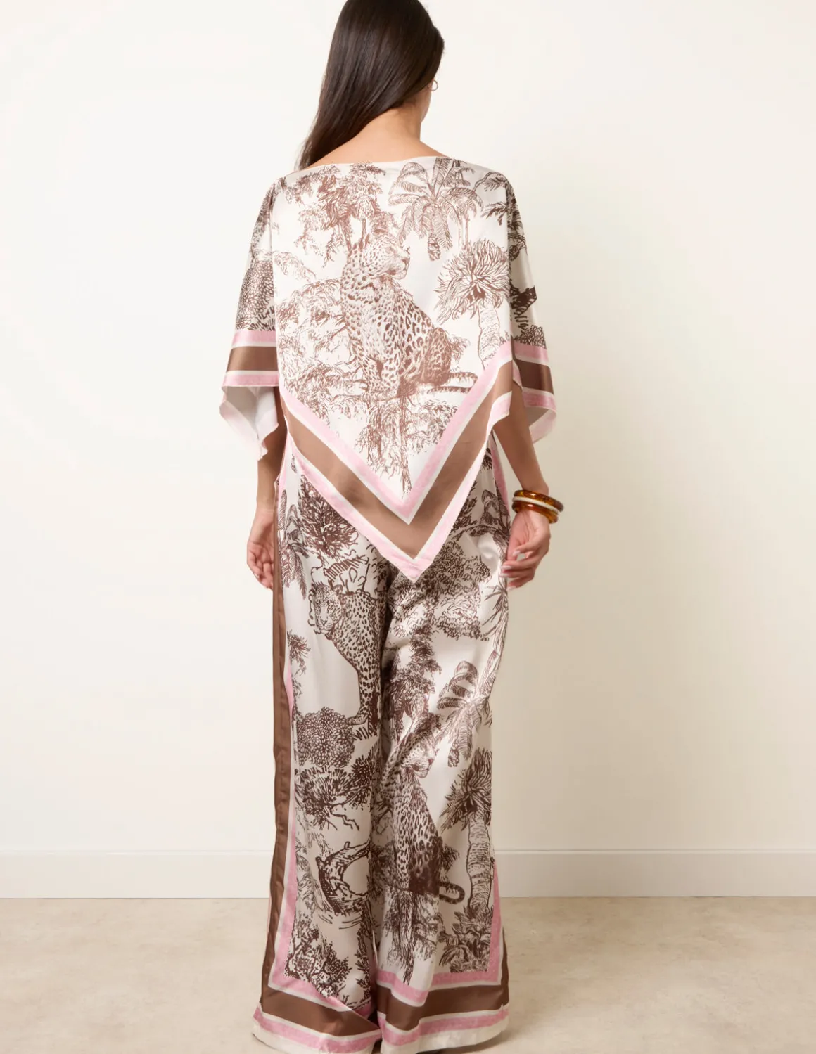Scarf Print Trouser Set