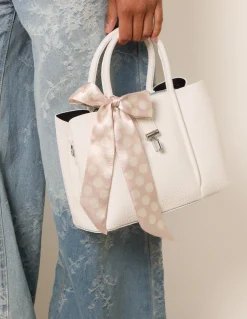 Scarf Top Handle Bag