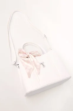 Scarf Top Handle Bag
