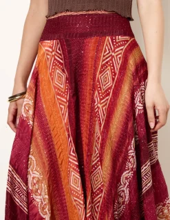 Sequin Jacquard Wide Leg Trousers
