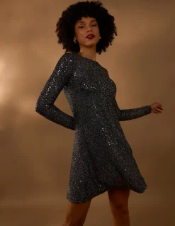 Sequin Swing Dress
