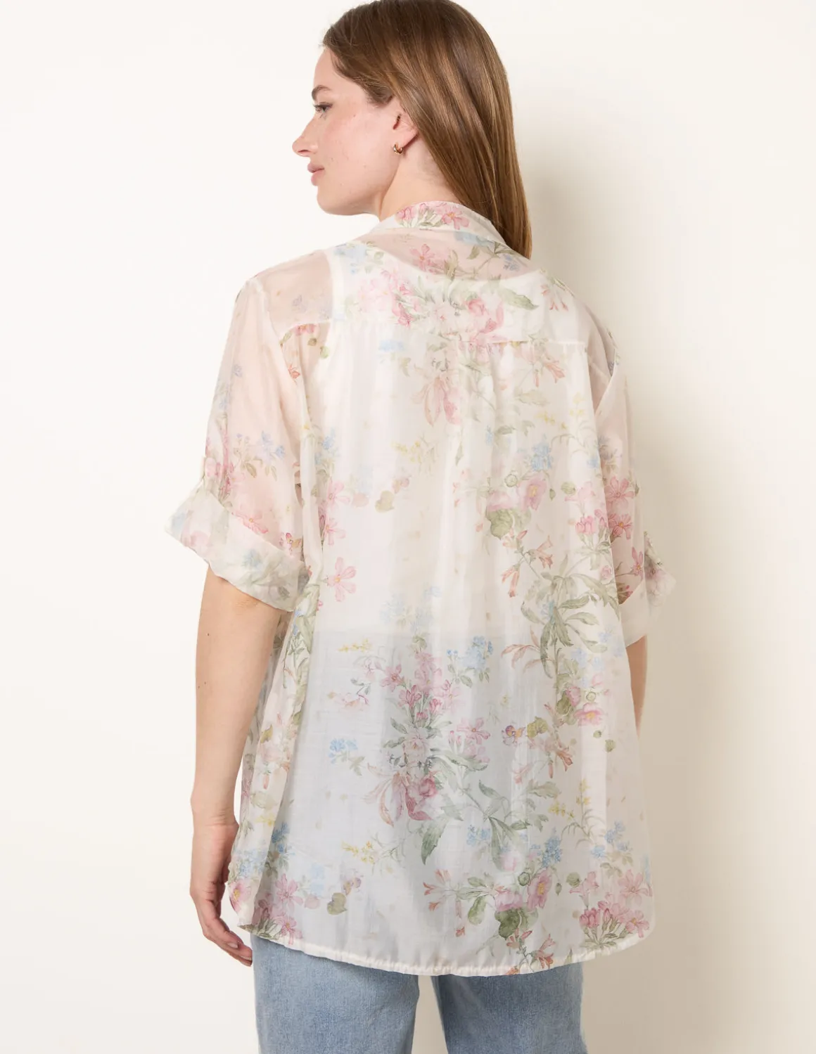 Sheer Floral Shirt